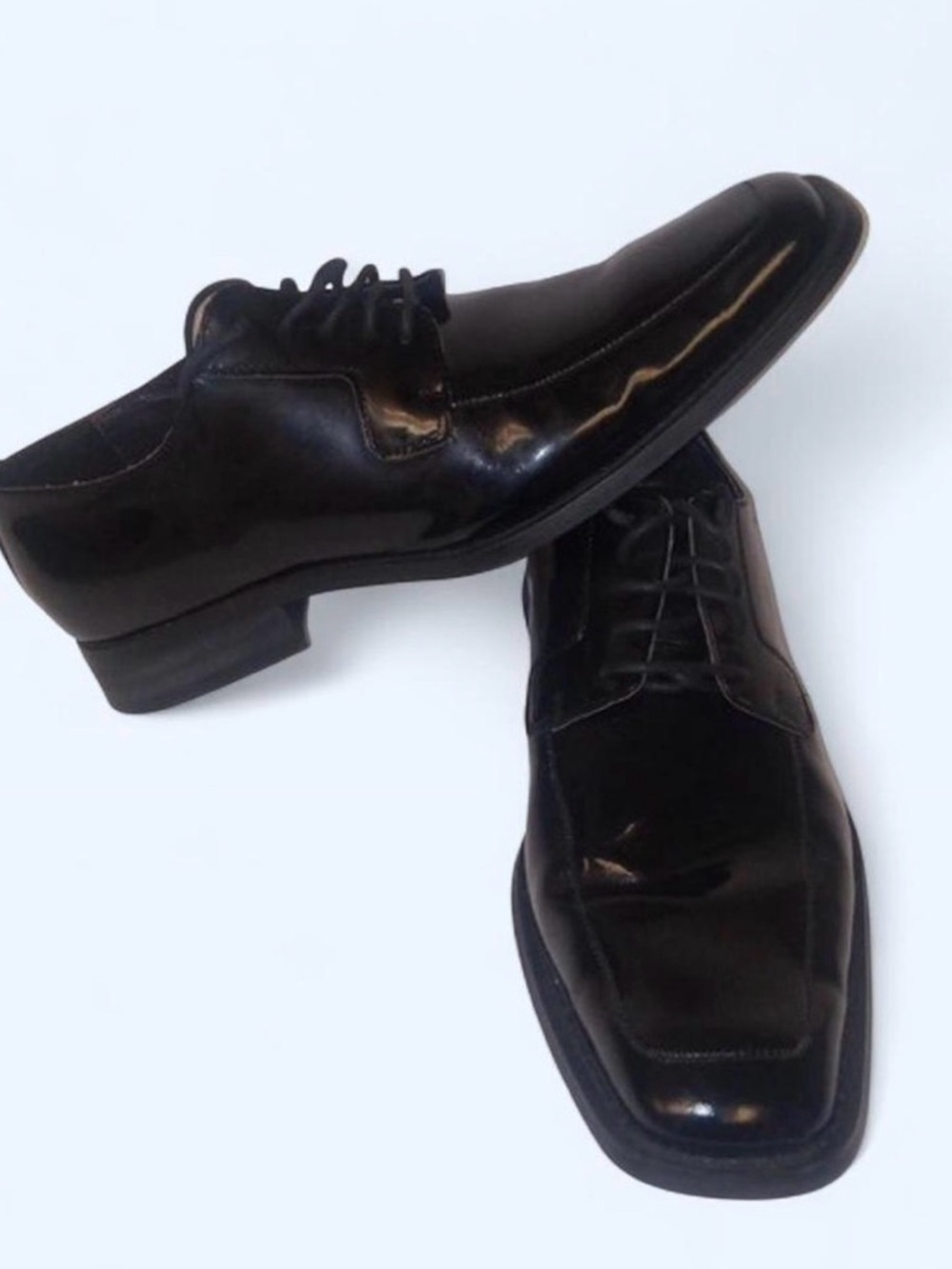 Studio via spiga Classic Men's Black Leather Dress Shoes - Lace-Up Oxford